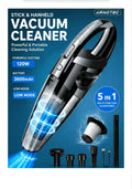 Handheld Car Vacuum Cordless High Power 120W 3200kpa Vacuum Dust Busters Cordless Rechargeable Portable for Pet Pair/Sofa/Car/Office