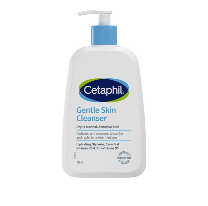 Gentle Skin Cleanser, Face And Body Wash For Dry To Normal, Sensitive Skin, Unscented clear 236ml